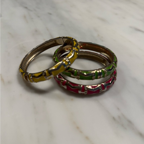 Colorful Enamel Bangle Set - Picture 2 of 2